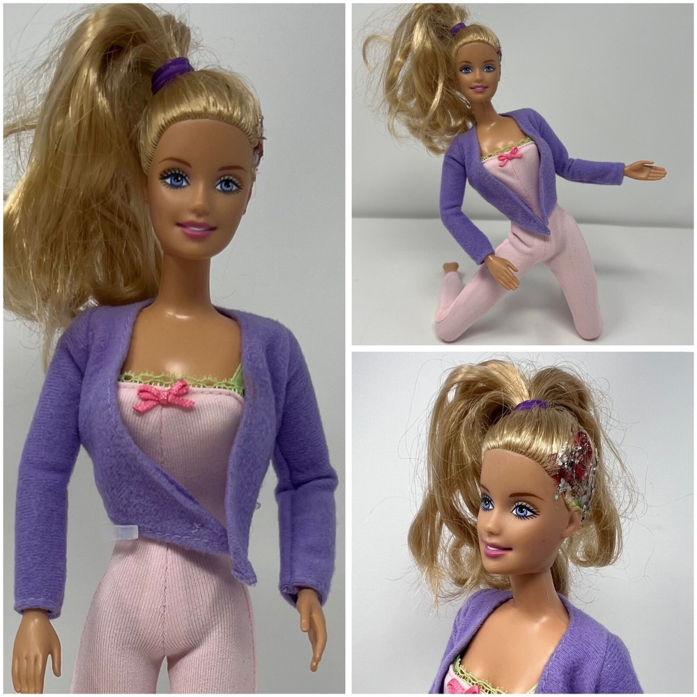 Mattel Barbie Doll 11.5 Inch Blonde Blue Eyes Bendable Twist Turn 1998 Custom